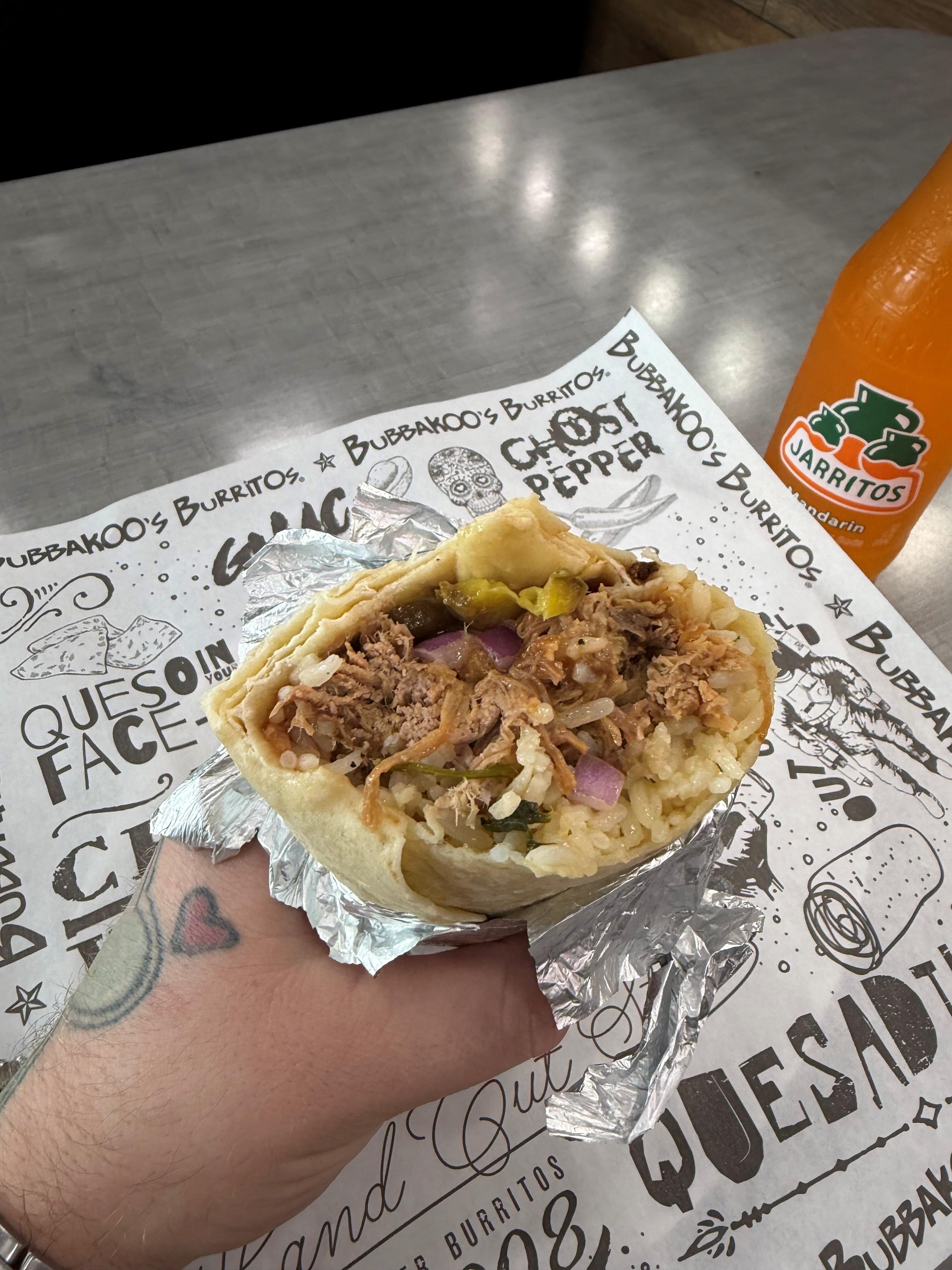 Backyard BBQ Burrito