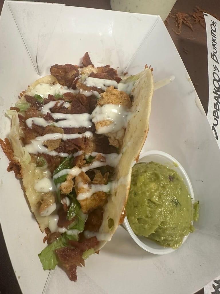 Crispy Cheesy Bacon Ranch Tacos